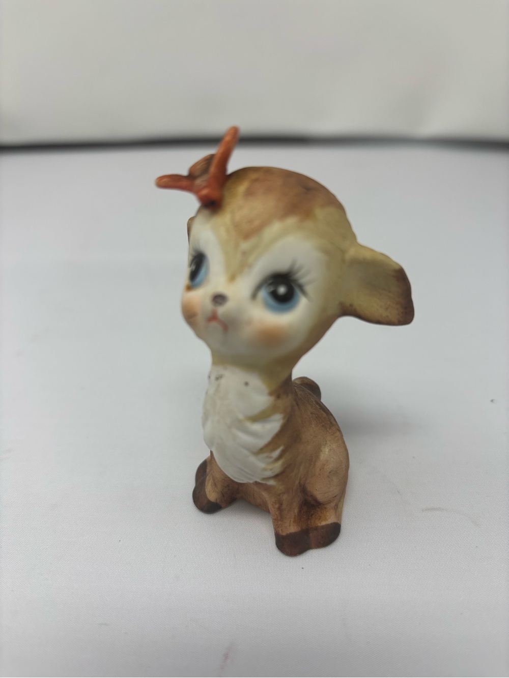 Blue eyed fawn vintage figurine